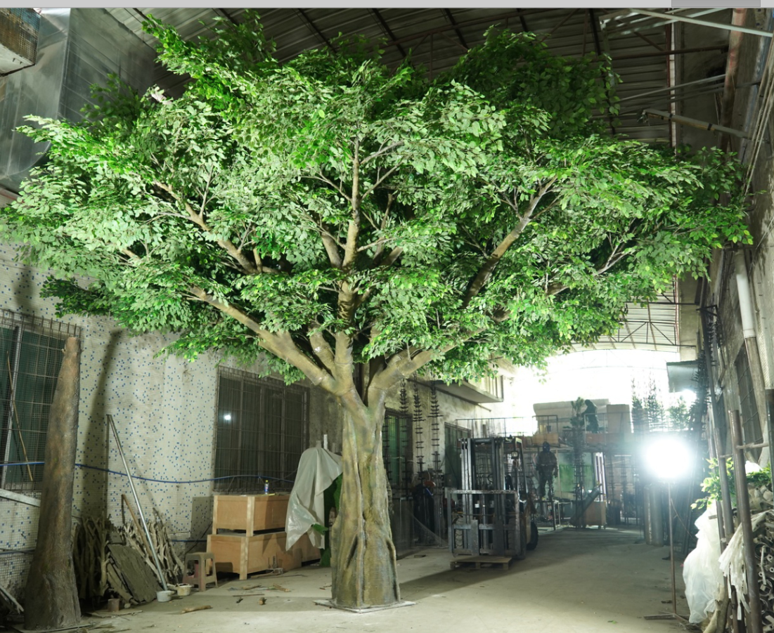 songtao factory Custom Cheap Hot Sale Big Shade Large Outdoor Artificial Trees Artificial Oak Trees Ficus Tree For Decoration