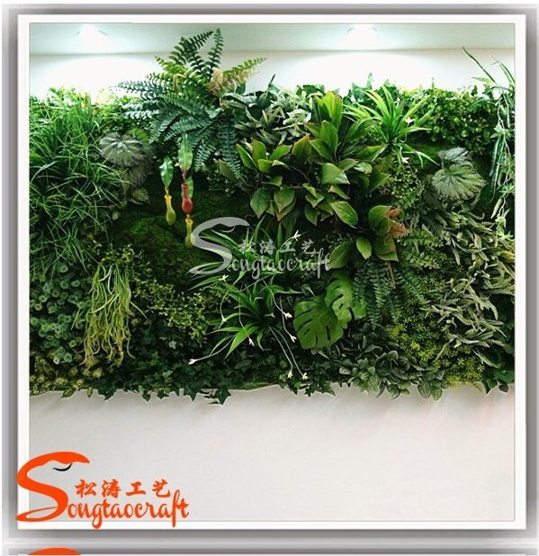 hot sale greenery wall artificial vertical grass wall fake wall hang plant for indoo/ outdoor decoration