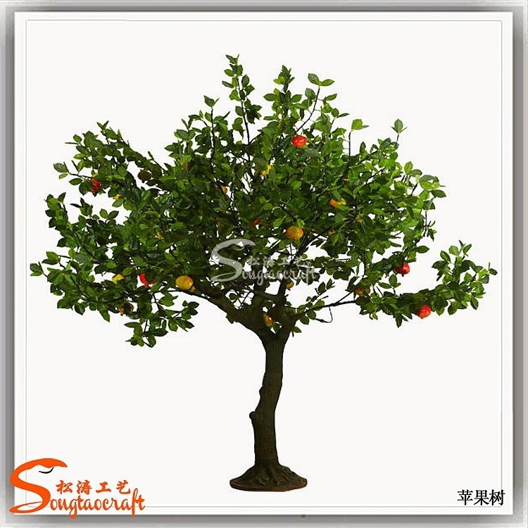 New Years artificial fruit tree artificial apple tree bonsai tree for indoor