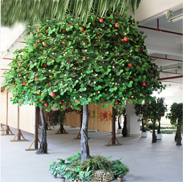 New Years artificial fruit tree artificial apple tree bonsai tree for indoor