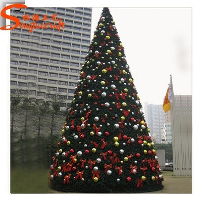 Large Led Artificial Giant Christmas Tree Stand Christmas Decoration Supplies for Decoration on Christmas Ornament Wooden Carton