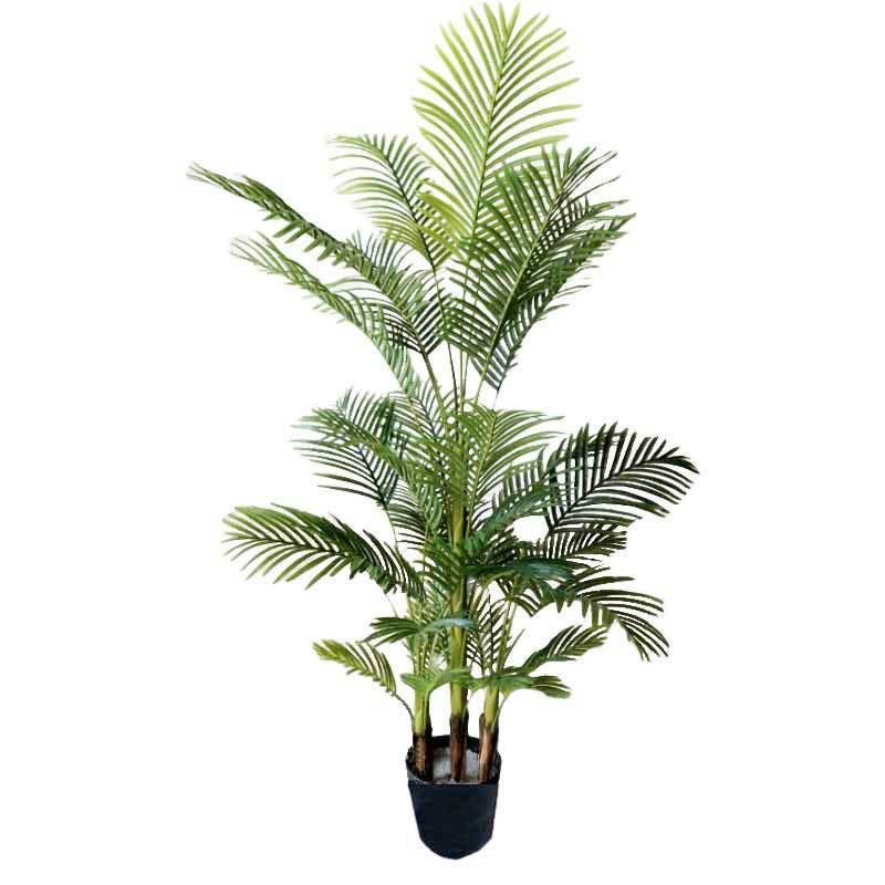 Cheap Tall Plastic Mini Bonsai Ornamental Tree Fake Pvc Artificial Palm Plant With Flower Pots