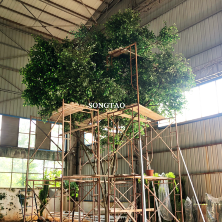 450Cm artificial large display banyan ficus tree fake branches of a tree artificial