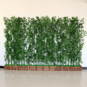 Indoor Outdoor Fence Landscape Decoration artificial bamboo fence plants