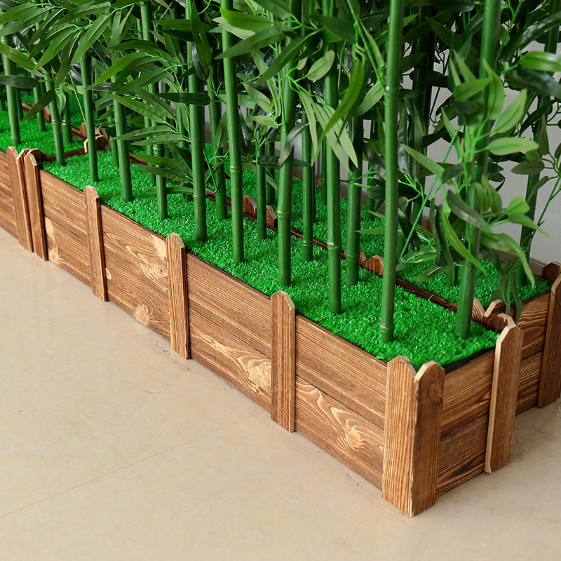 Indoor Outdoor Fence Landscape Decoration artificial bamboo fence plants