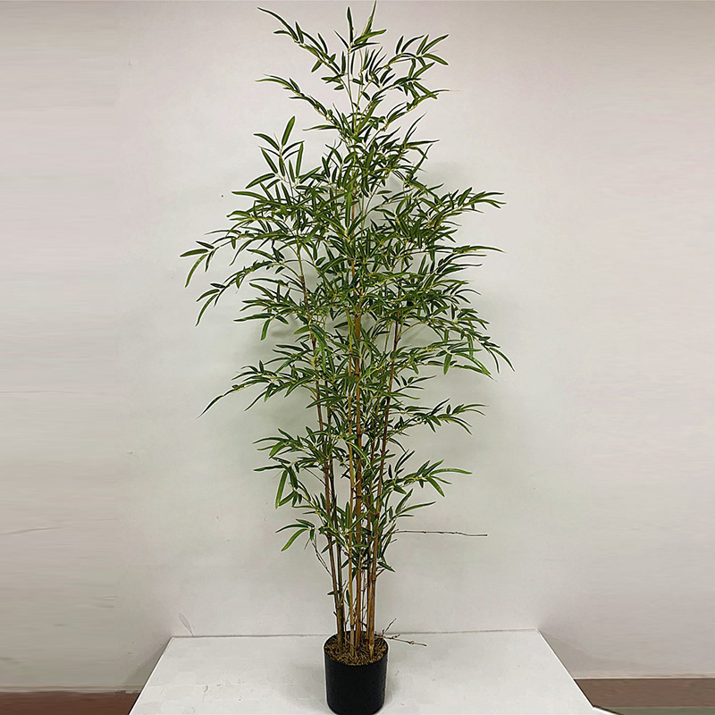 Outdoor Plastic Leaves bamboo leaf artificial bamboo pole fake plant