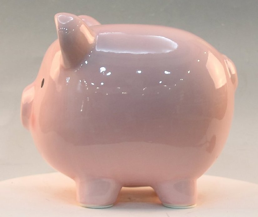 Children fancy paper piggy bank,ceramic pig