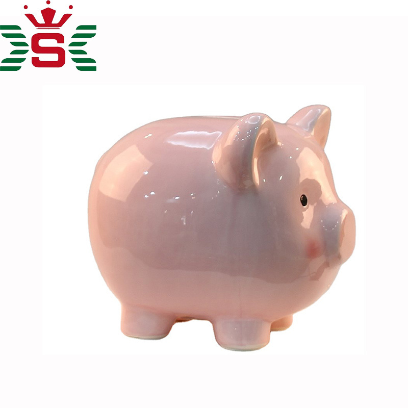 Children fancy paper piggy bank,ceramic pig