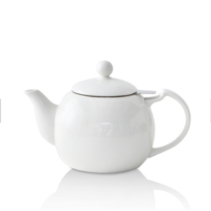 18oz Custom Design Ceramic Teapot with Stainless Steel Infuser Size and shape can be customized