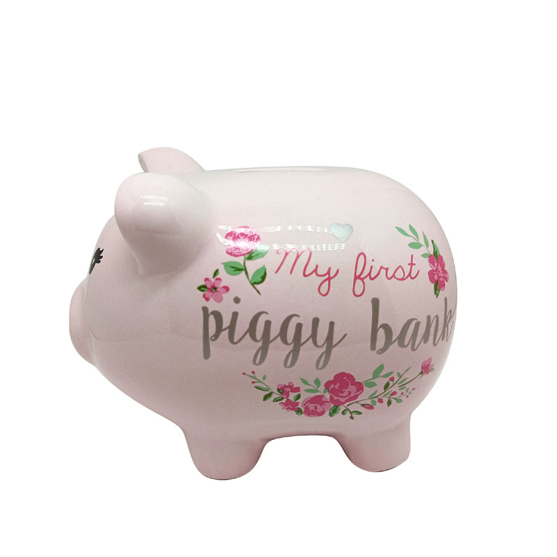 Cute Piggy Bank Wholesale Ceramic Money Banks OEM Children Piggy Bank Gifts Coin Counter