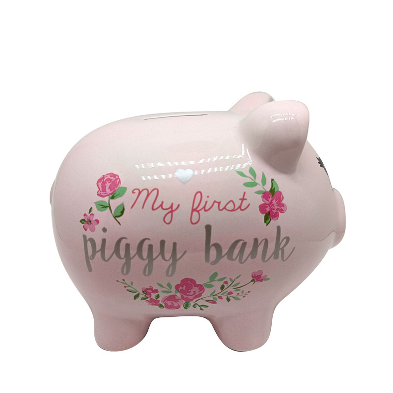 Cute Piggy Bank Wholesale Ceramic Money Banks OEM Children Piggy Bank Gifts Coin Counter