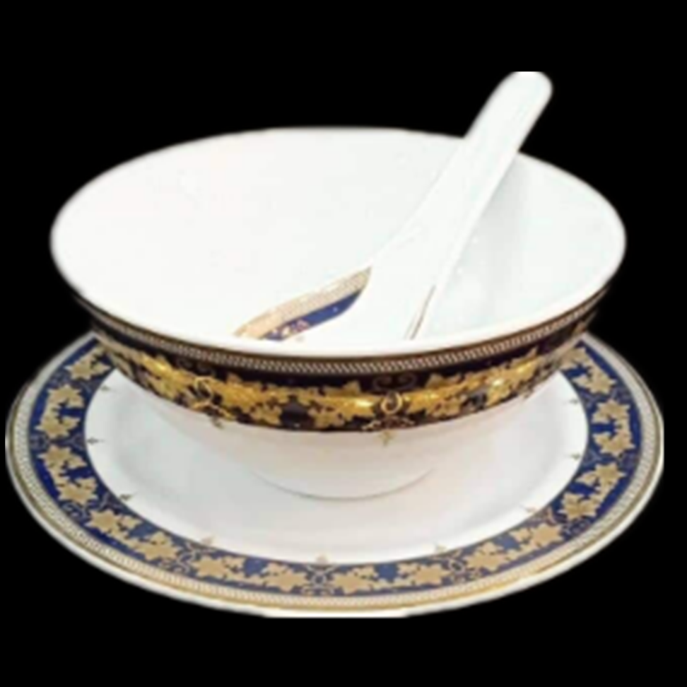 Wholesale luxurious ceramic melamine  plate sets dinnerware for wedding Size and shape can be customized