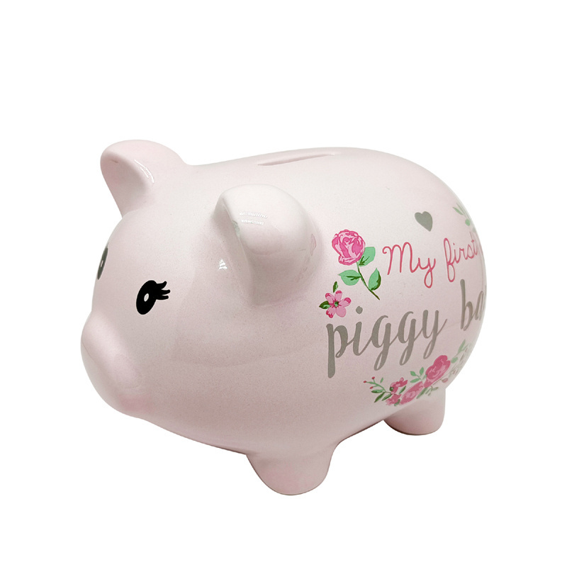 Cute Piggy Bank Wholesale Ceramic Money Banks OEM Children Piggy Bank Gifts Coin Counter