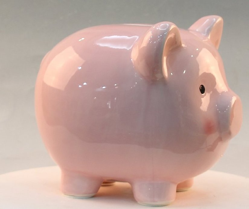 Children fancy paper piggy bank,ceramic pig