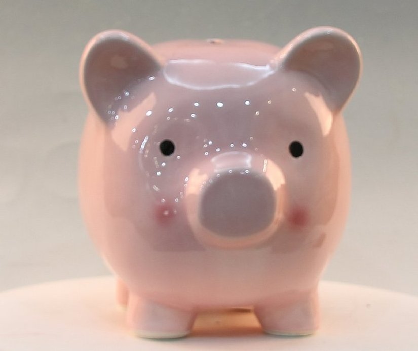 Children fancy paper piggy bank,ceramic pig