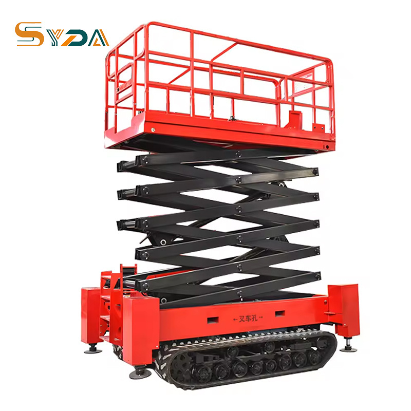 Manufacturers provide scissor lift motor driving all rough terrain with legs and CE ISO for lamps indoor outdoor installation