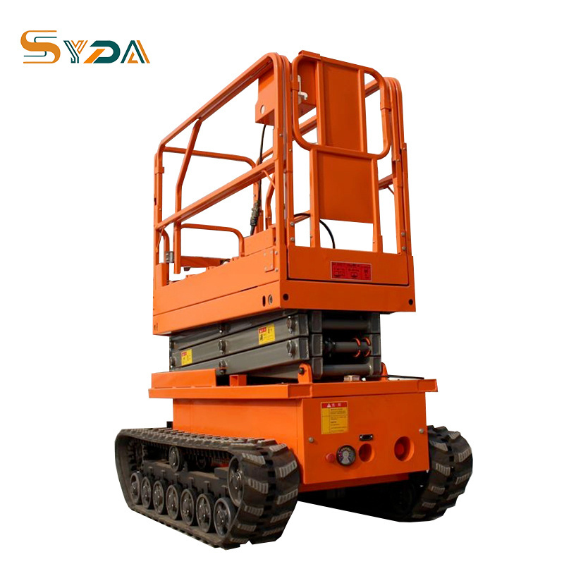 Manufacturers provide scissor lift motor driving all rough terrain with legs and CE ISO for lamps indoor outdoor installation