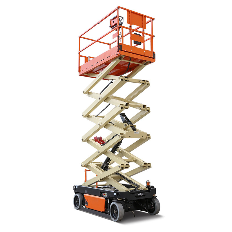 Low factory price track crawler 450kg tracked scissor lift auto-leveling self leveling with legs lift tables hoists lifter lifts