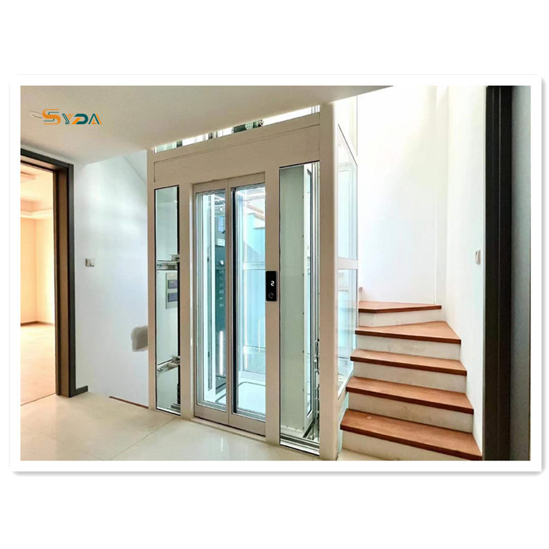 Manufacture sale luxury design cheap price villa house passenger elevator lifts with good price glass sightseeing stars lighting