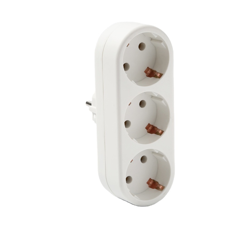 Eu uk multi outlet traveller adapter universal 16A socket conversion plug socket adapter