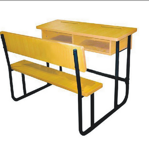 (Furniture2) table and bench sets , Double seat wooden school desk