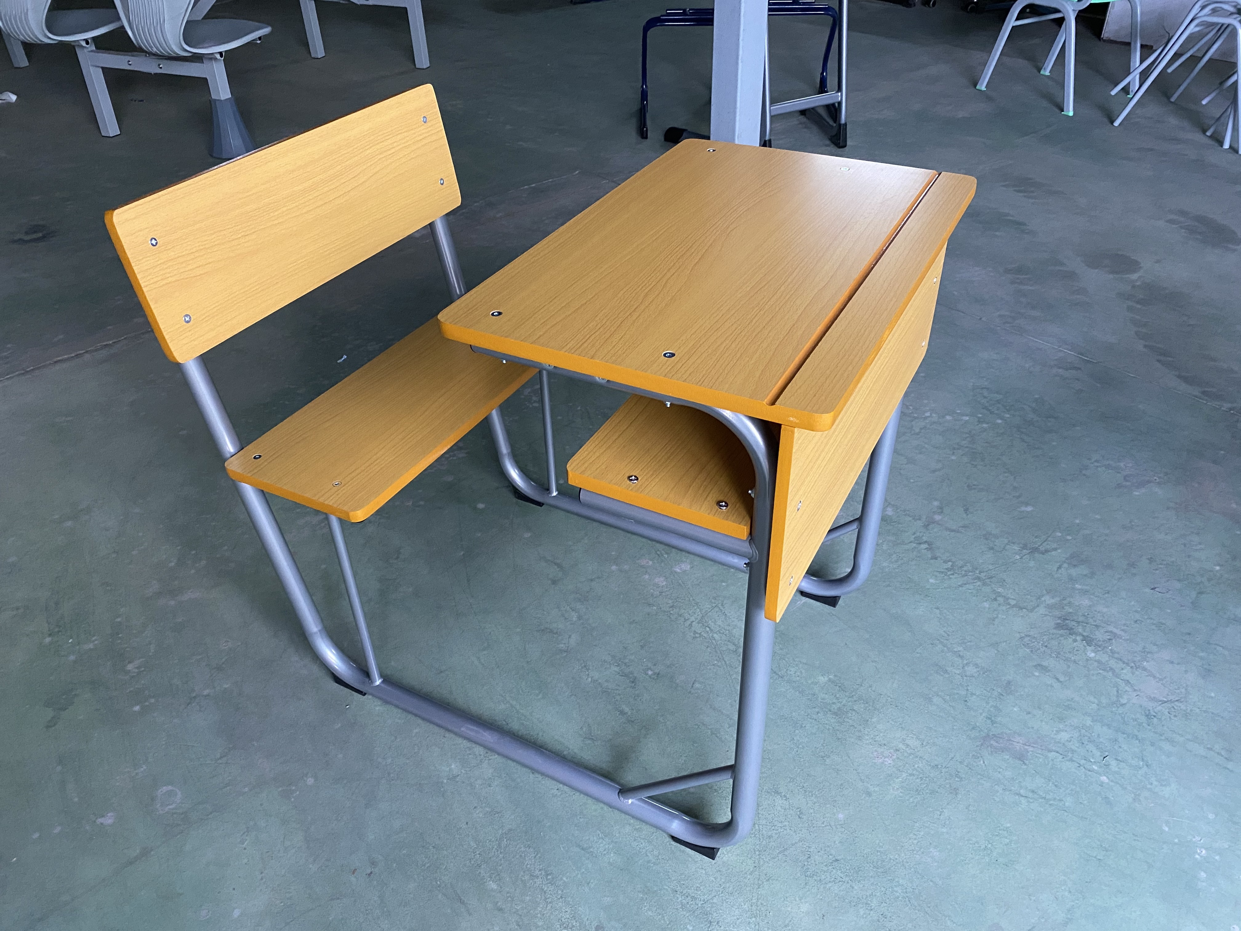 Middle School Furniture School Desk And Chair Classroom Student Bench