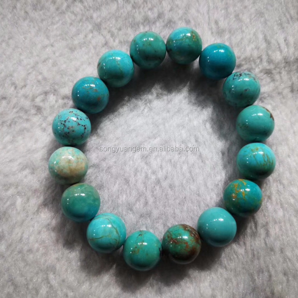 apple green turquoise beads