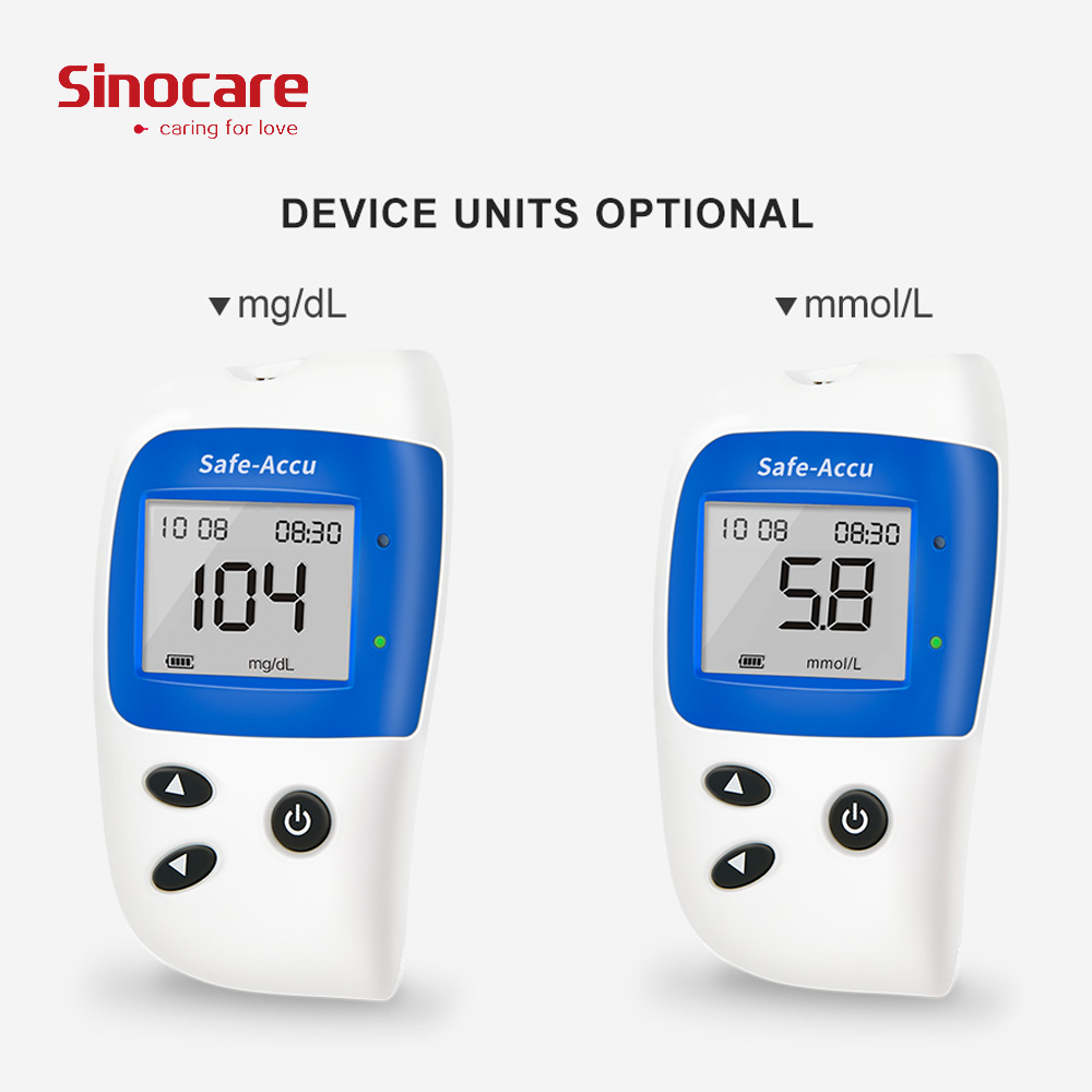 safe-accu2 digital blood glucose monitor blood glucose meter , portable glucometer to test blood sugar