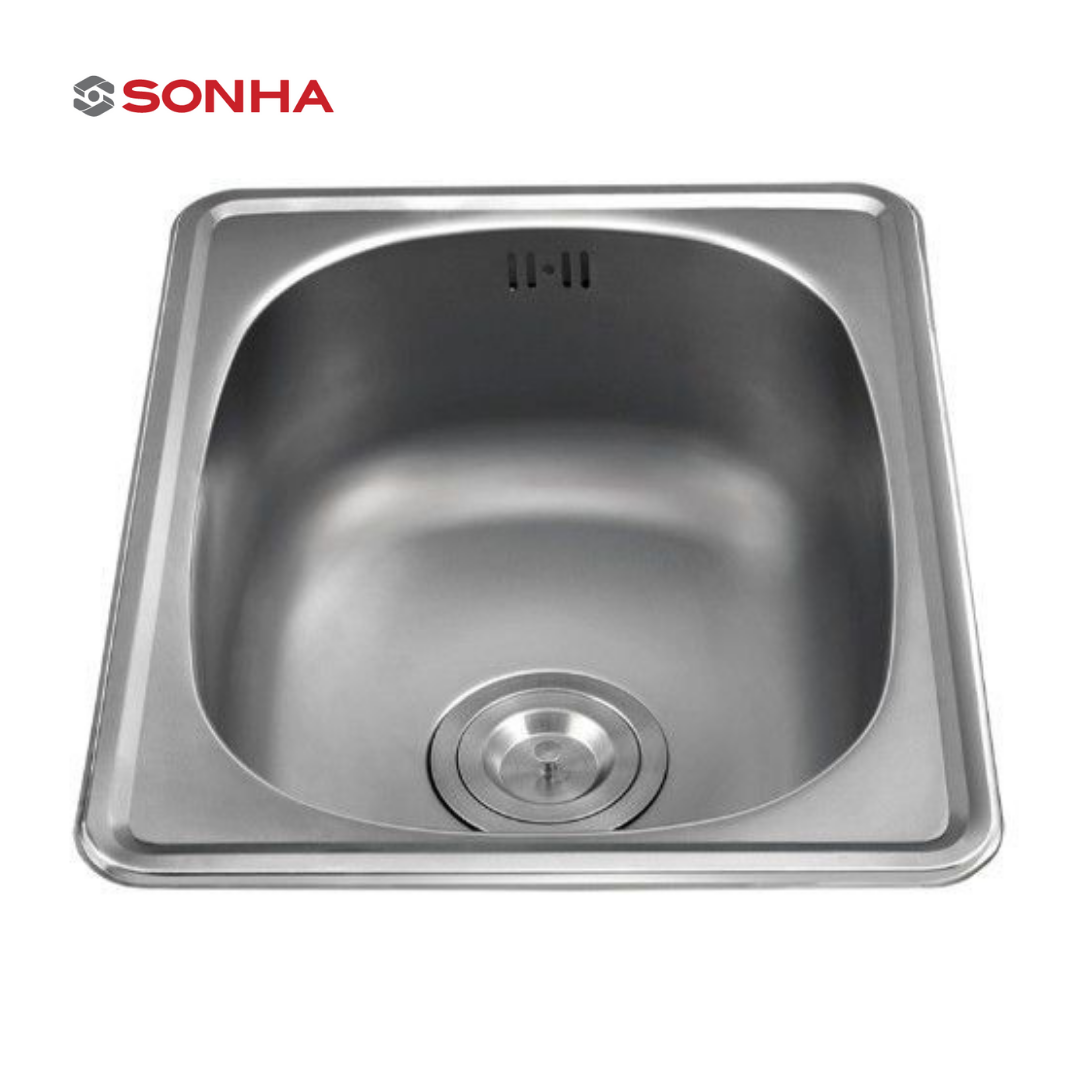 Best seller 1H447S Vietnam Single Bowl Stainless Steel Pressed Kitchen Sink