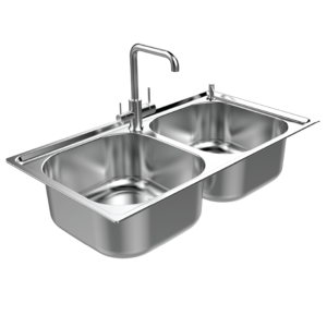 Pressed Stainless Steel Kitchen Sink Factory Price Double Bowl Undermount Kitchen Sinks With Accessories