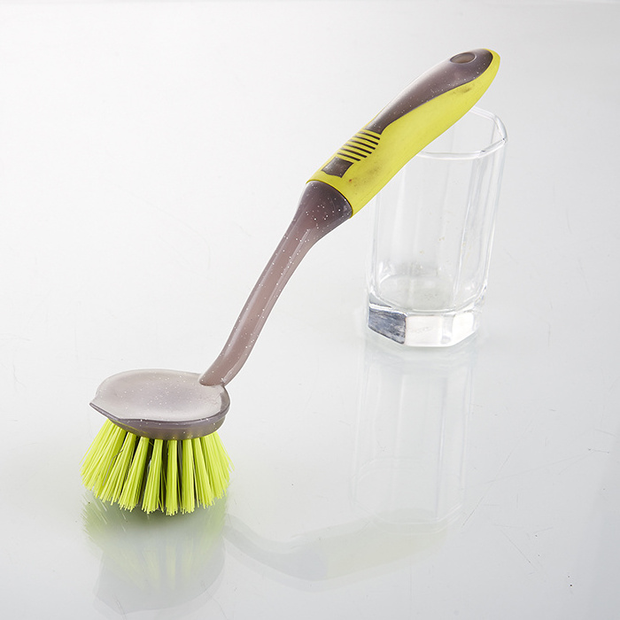 Plastic kitchen brushes wash cleaning dish brush pot round brush