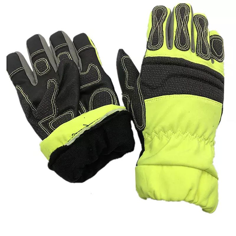 SONICE Manufacturer Flame Resistant Fire Retardant Anti Heat Fire Proof Fire Fighter Gloves Rescue Gloves