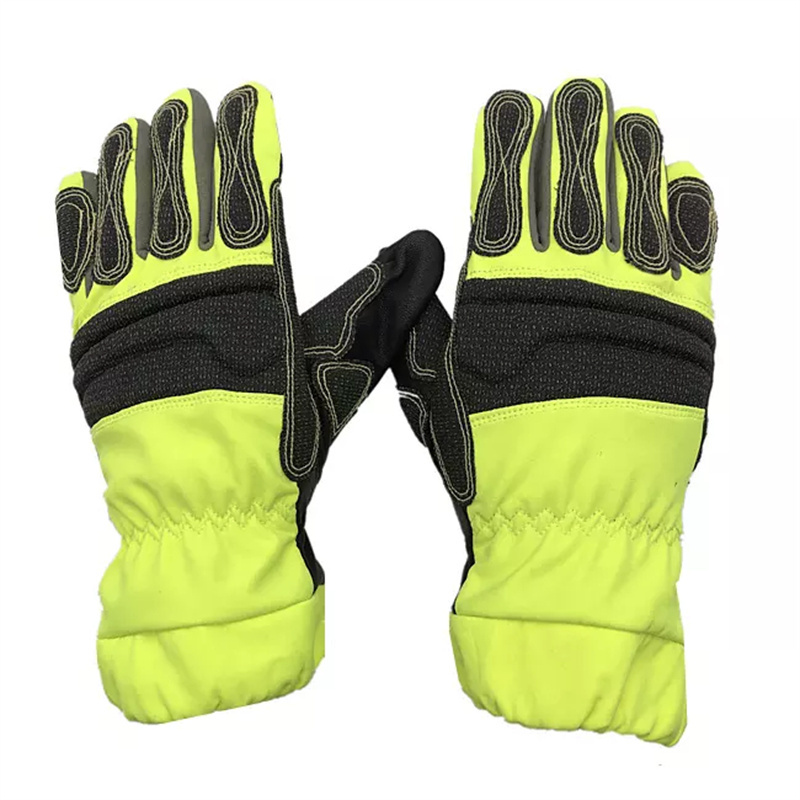 SONICE Manufacturer Flame Resistant Fire Retardant Anti Heat Fire Proof Fire Fighter Gloves Rescue Gloves