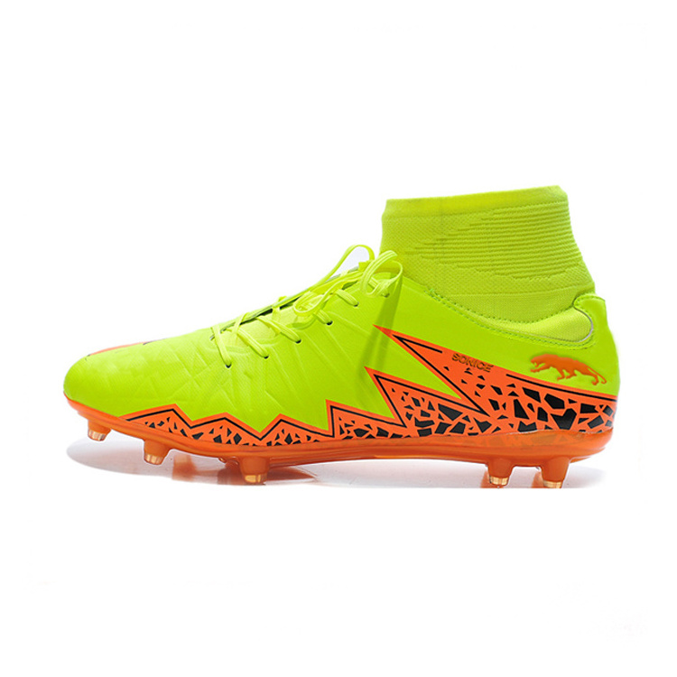 Breathable FG soccer cleats, artificial grass football boots, outdoor training soccer shoes