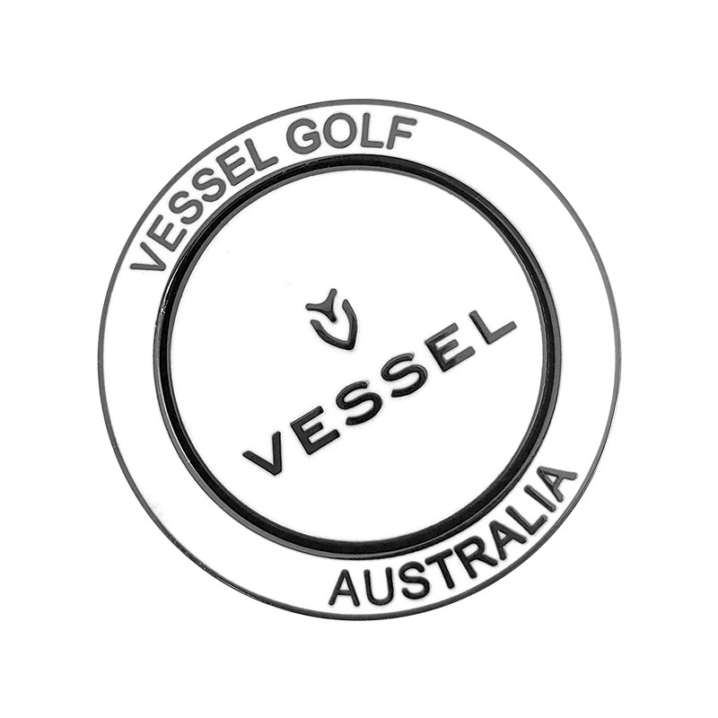 Custom embossed logo round shape golf ball marker coin chip custom golf ball marker