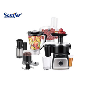 Sonifer SF-8109 new household high quality multifunction juicer mincer blender mini 7 in 1 food processor with meat grinder