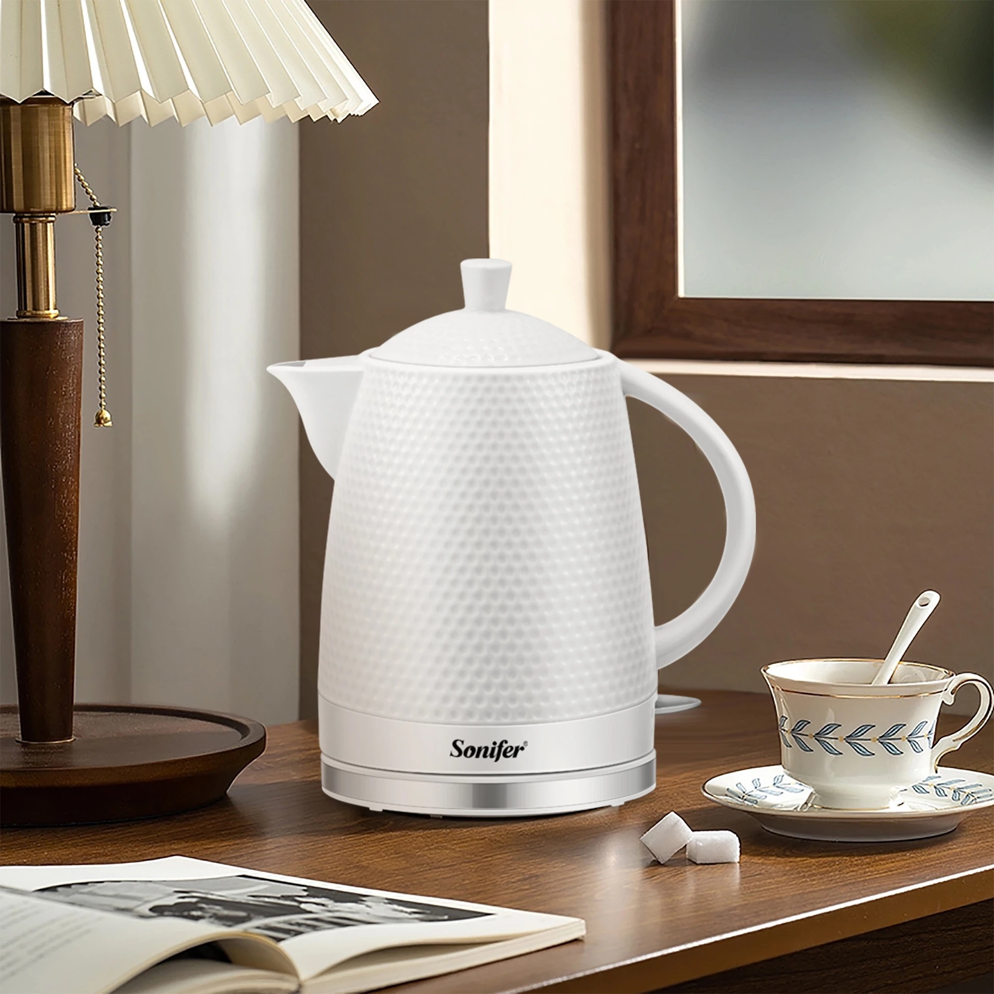 Sonifer SF-2092 new arrival 1.7L Electric Kettle Cordless Ceramic Kettle  household electric heating Ceramic Kettle