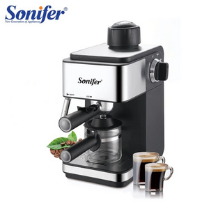 Sonifer SF-3557 electric 4 cup coffee machine home appliances automatic steam cappuccino espresso maker