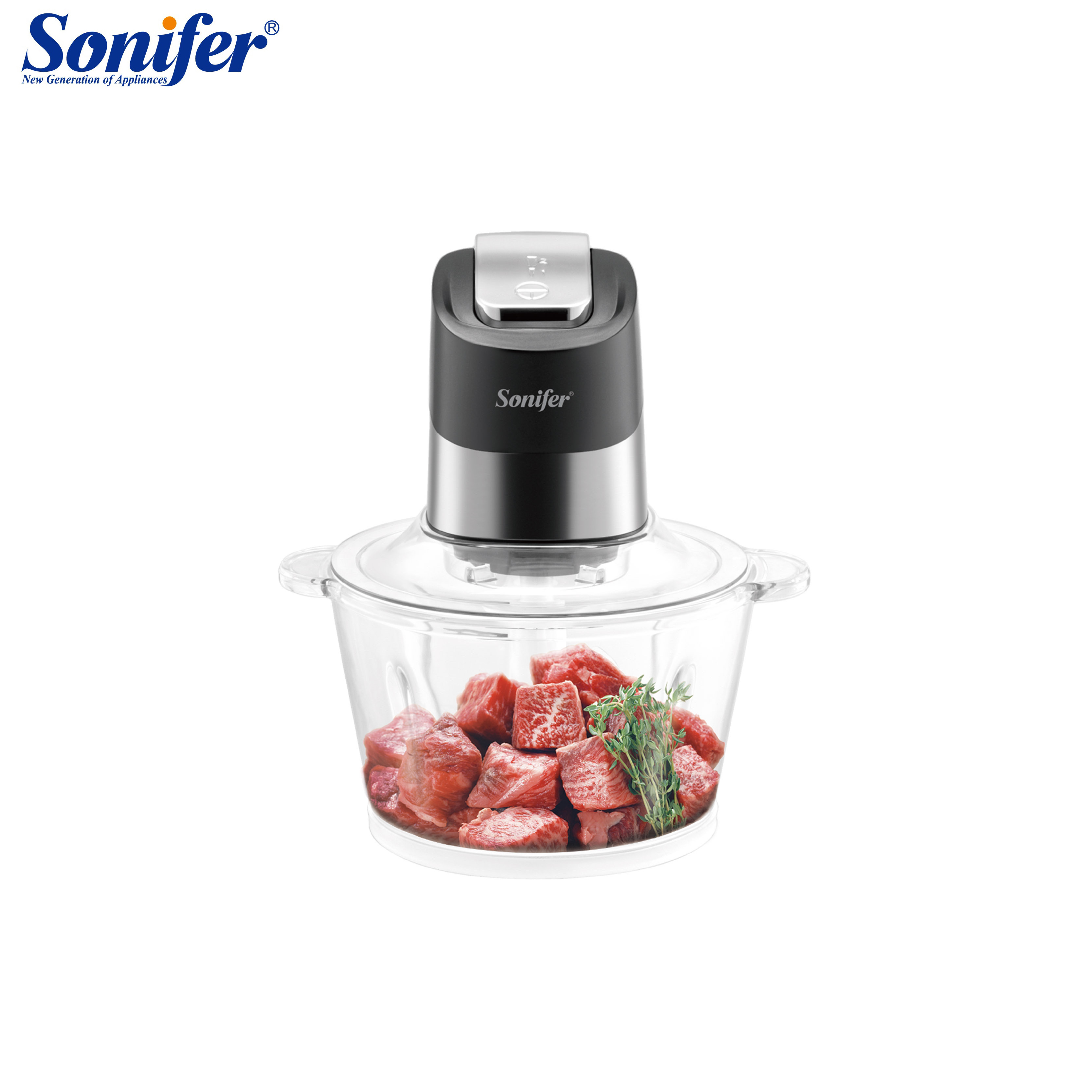 Sonifer SF-8132 for kitchen 1.8 liter 400w electric glass vegetable meat food chopper small