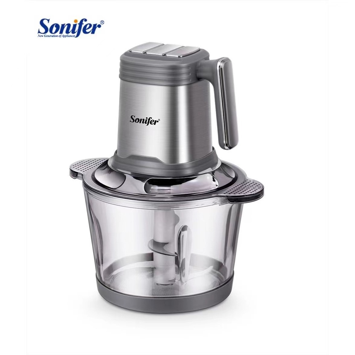 Sonifer SF-8108 wholesale new household 2.5L glass container multifunctional egg vegetable meat chopper electric