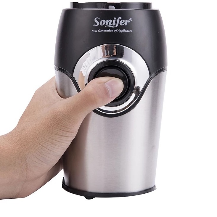 Sonifer SF-3507 wholesale household push button stainless steel blade mini electric coffee bean grinder