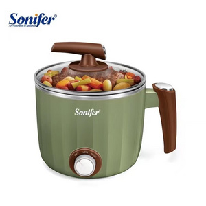 Sonifer SF-1503 wholesale home 1.2L portable multifunctional egg soup noodle cooker stainless steel mini electric cooker pot