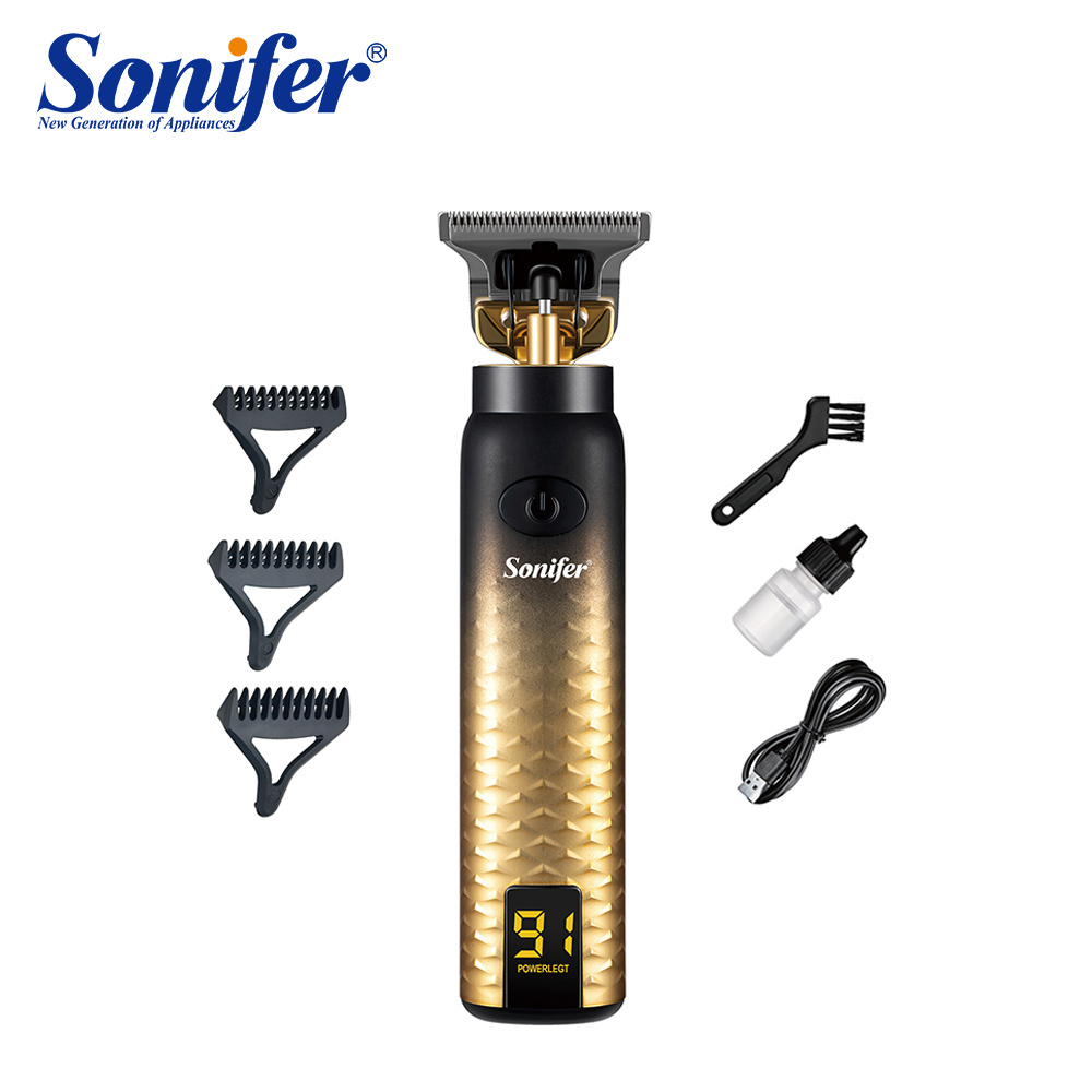 Sonifer SF-9604 T Blade Outliner Trimmer Men's Professional Hair Grooming Kit Electric Hair Clipper