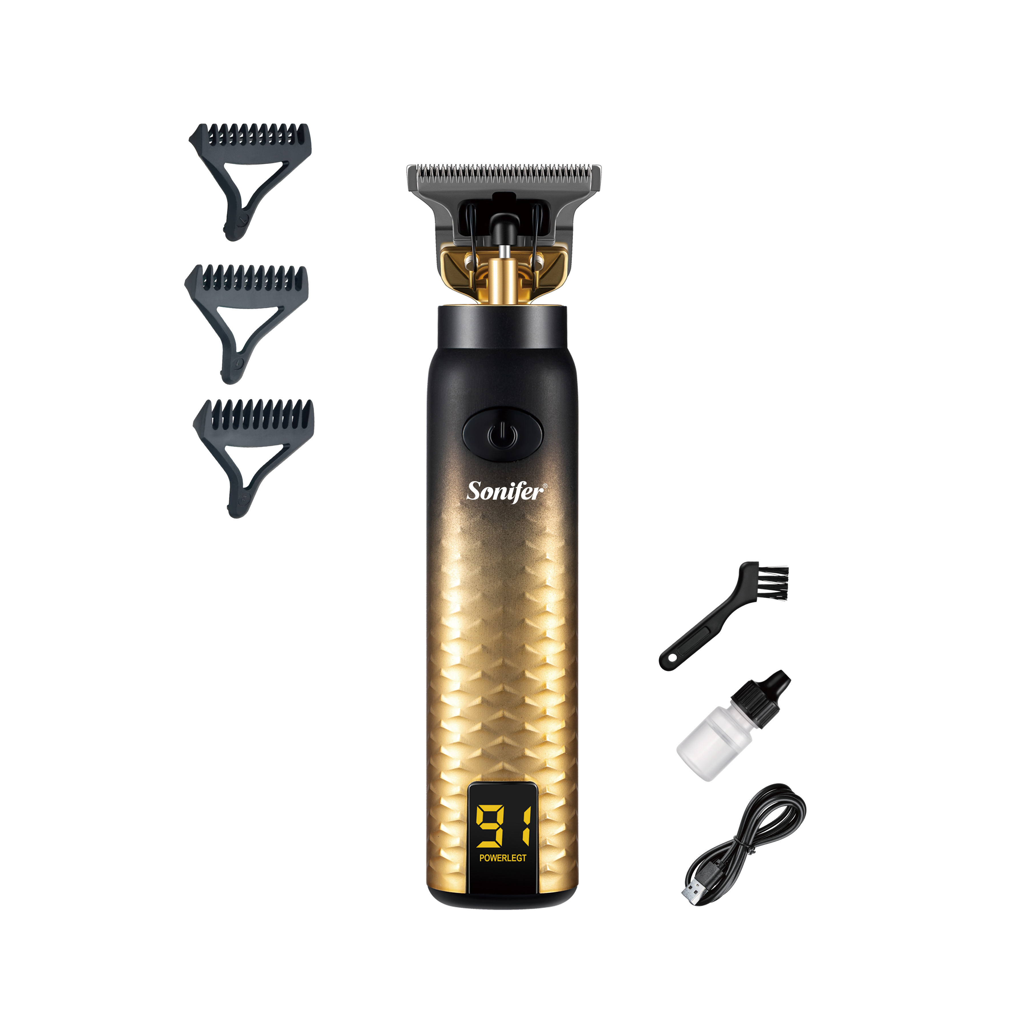 Sonifer SF-9604 T Blade Outliner Trimmer Men's Professional Hair Grooming Kit Electric Hair Clipper