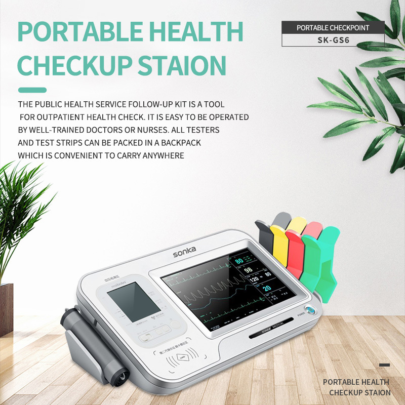 Portable Medical Digital Smart Continuous Automatic Electronic ECG Ambulatory Blood Pressure Monitor