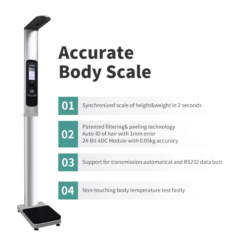 Rs232 300Kg Smart Electric Weight Custom Digital Electronic Beam Label Printer Weighing Body Analyzer Scale