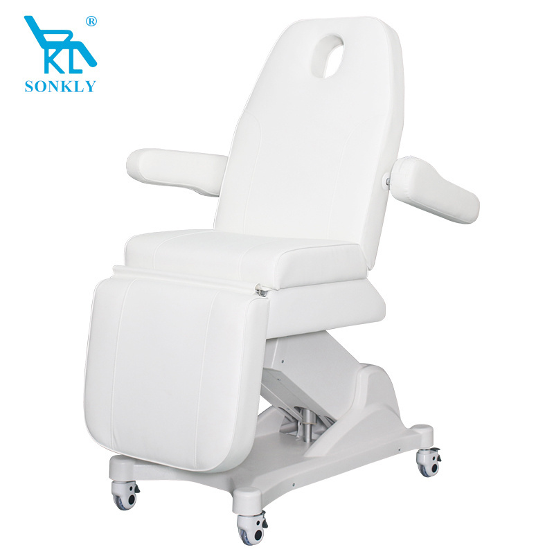 Sonkly Brand Beauty Full Electric 1 Motor Podiatry Chair Facial Massage Dental Aesthetic Reclining Chair All Purpose Bed