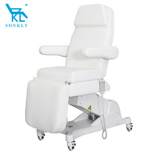 Sonkly Brand Beauty Full Electric 1 Motor Podiatry Chair Facial Massage Dental Aesthetic Reclining Chair All Purpose Bed