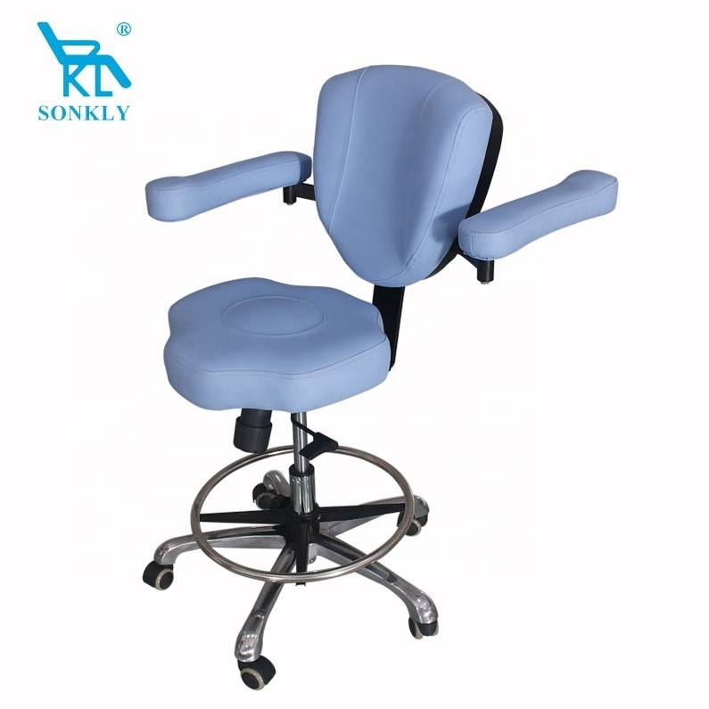 sonkly brand hospital clinic operator dentist doctor dental saddle surgical microscope stool chair