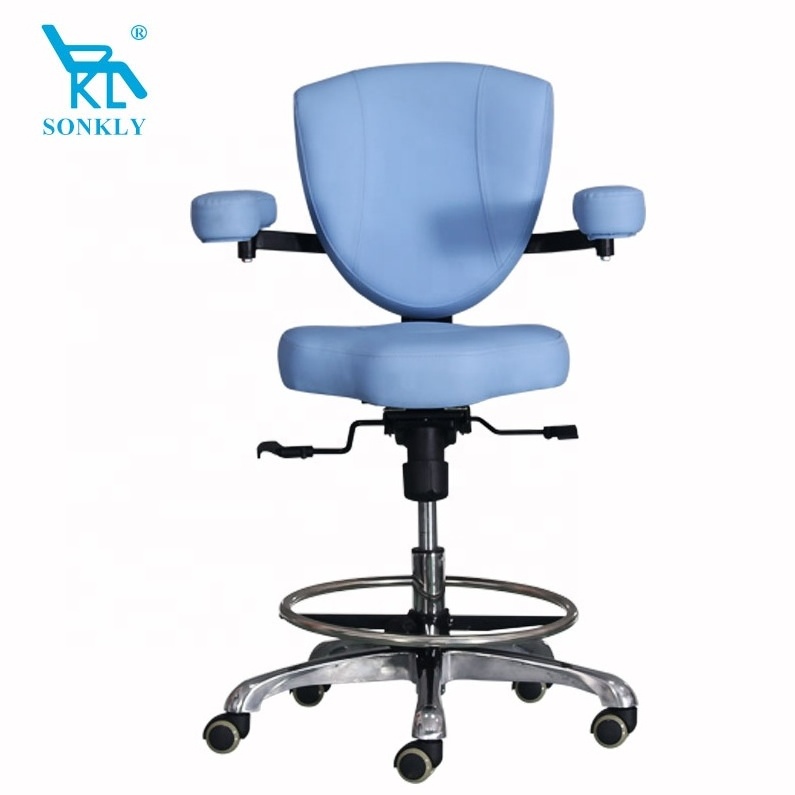 sonkly brand hospital clinic operator dentist doctor dental saddle surgical microscope stool chair